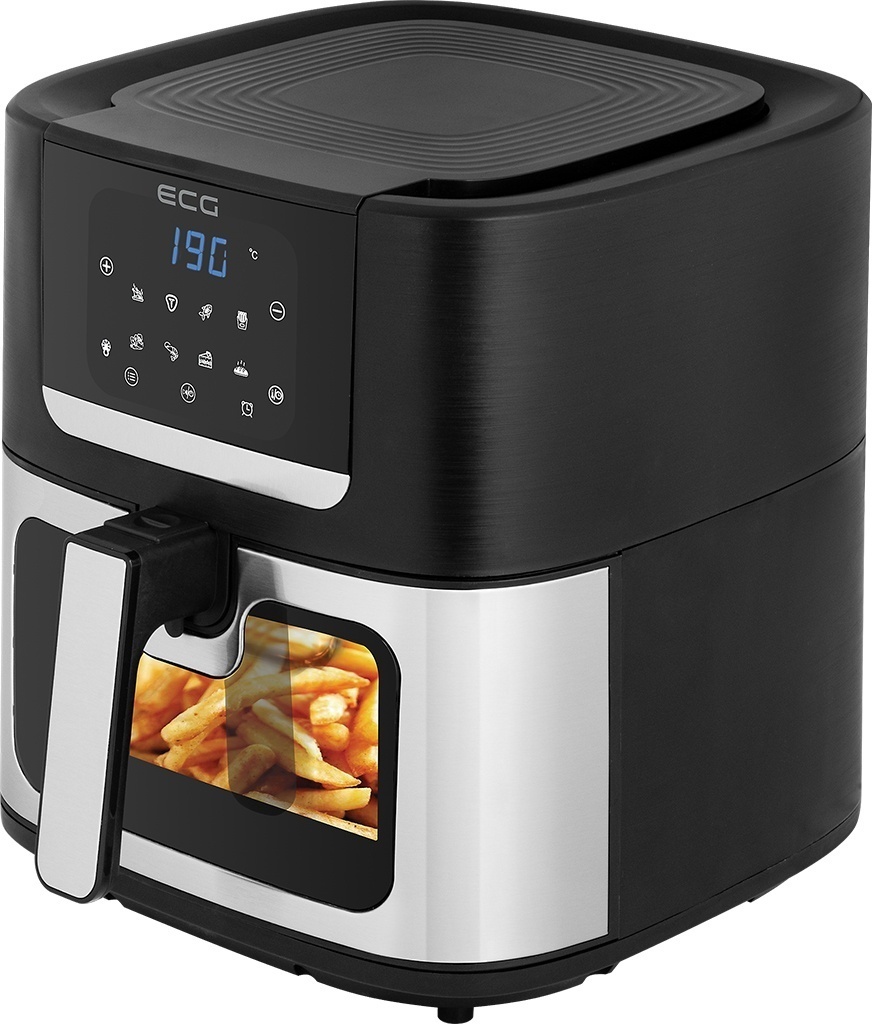 Friteuza cu aer cald ECG AF 8000 Crusty XL, 7 litri, 1700 W, control digital, 8 programe, temperatura 80-200°C