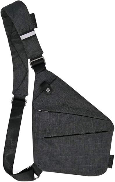Geanta de umar pentru barbati Lkex, nailon/poliester, negru, 30 x 23 cm