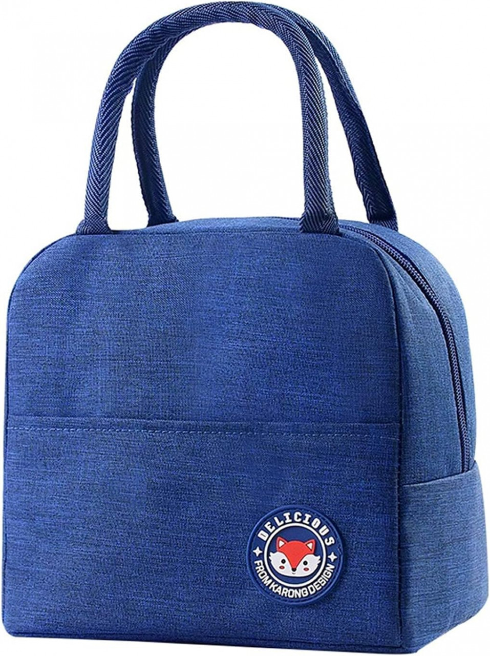 Geanta pentru pranz Fiekcor, tesatura Oxford, albastru, 23 x 15 x 21 cm