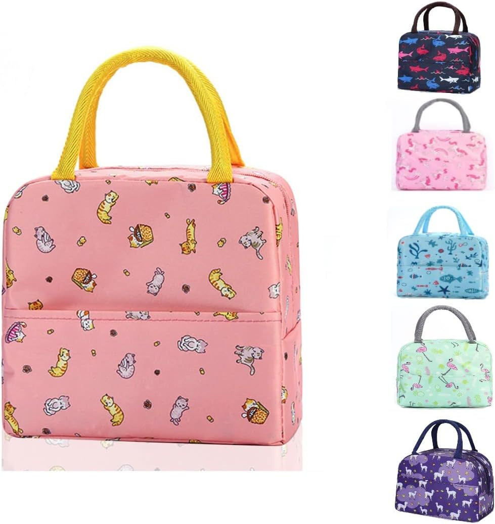 Geanta pentru pranz Hillylolly, tesatura oxford/folie, multicolor, 22,5 x 19 x 12 cm
