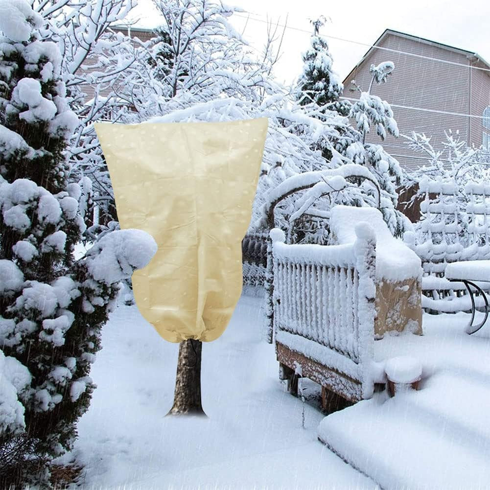 Poze Husa de protectie pentru plante impotriva inghetului Aohcae, textil, alb, 60 x 80 cm