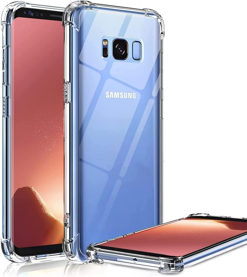 Husa de protectie pentru Samsung Galaxy S8/S8+ DYGG, silicon, transparent, 5,8 inchi