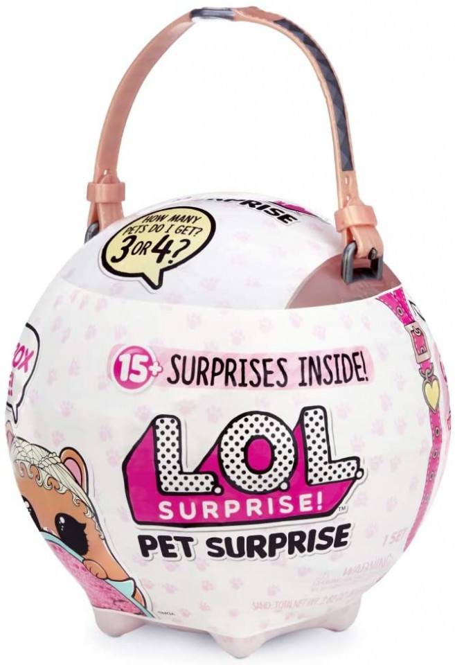 Jucarie Mega Ball LOL Pet Surprise, include 15 surprize, modele diferite image2