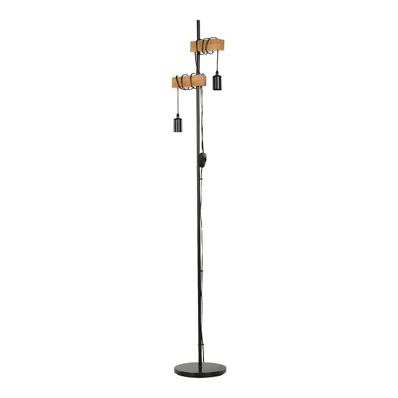 Lampadar Acuff, metal, negru, 166,5 x 25 x 20,5 cm chilipirul-zilei.ro imagine 2022