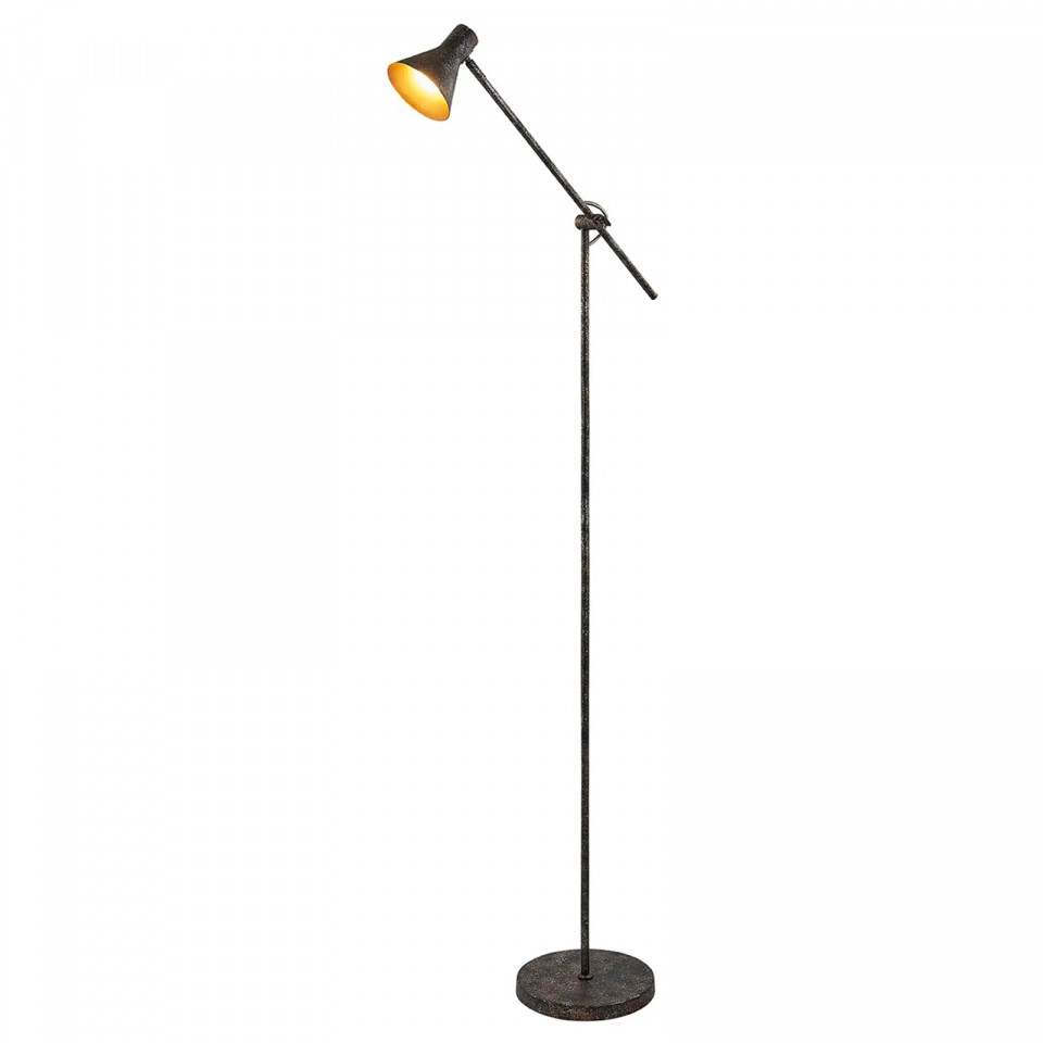 Lampadar Zera, LED, metal, ruginiu/auriu, 23 x 148 cm