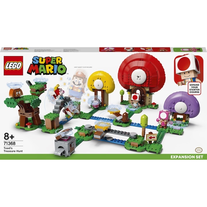 LEGO Super Mario, Set de extindere - Toad 71368, 464 piese