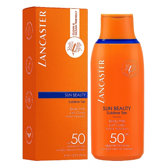 Lotiune cu protectie solara Lancaster Sun Beauty Sublime Tan, SPF 50, 175 ml, Resigilat, Grad B