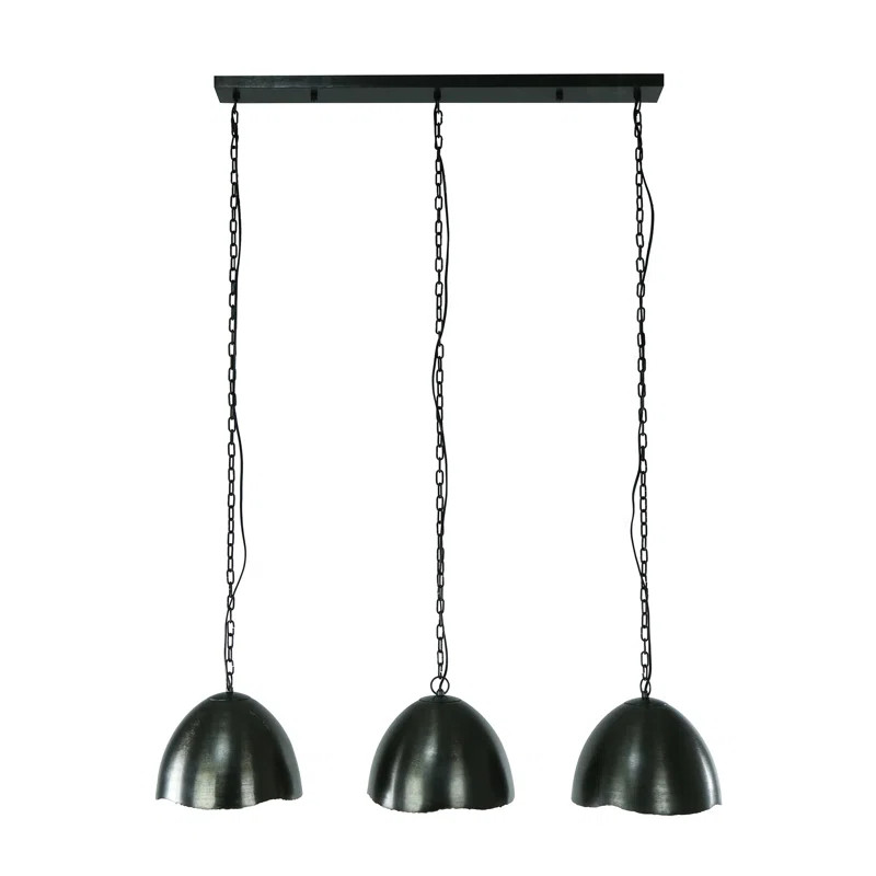 Lustra tip pendul Reflexa, 3 lumini, argintiu, 110 x 30 x 150 cm