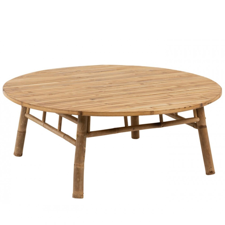 Masa de cafea pentru gradina Bindi, bambus, maro, 120 x 46 cm 120 imagine 2022