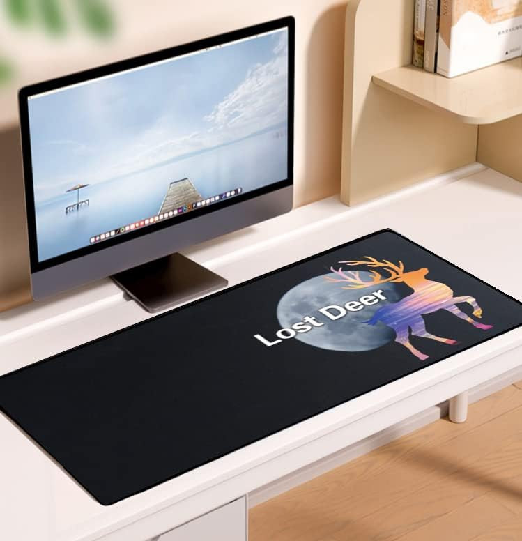 Mousepad Lost Deer, plastic/cauciuc, multicolor, 80 x 30 cm