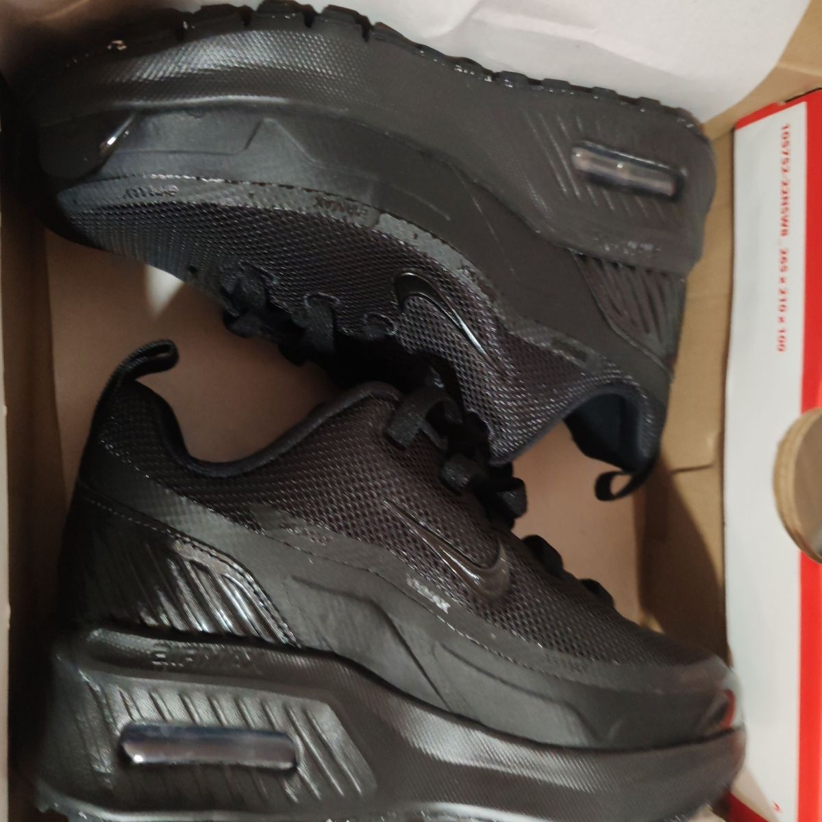 Nike, Pantofi sport low-cut Air Max Bia, Negru, 36.5 EU, Resigilat, Grad A