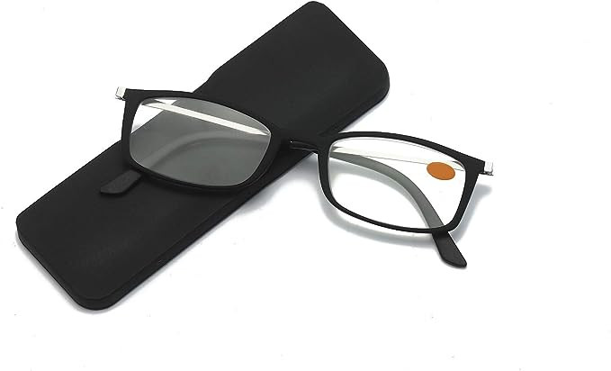 Ochelari de citit KoKoBin, plastic/acril, negru, 13,5 x 4,7 x 3 cm, +3