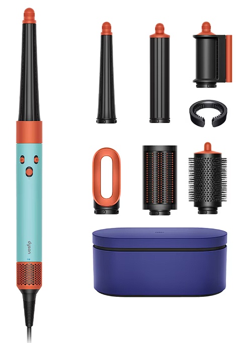 Ondulator multistyler Dyson HS08 Airwrap i.d.™, conexiune Bluetooth®, 3 trepte de viteza, 3 trepte de temperatura, Ceramic Patina-Topaz, Resigilat,
