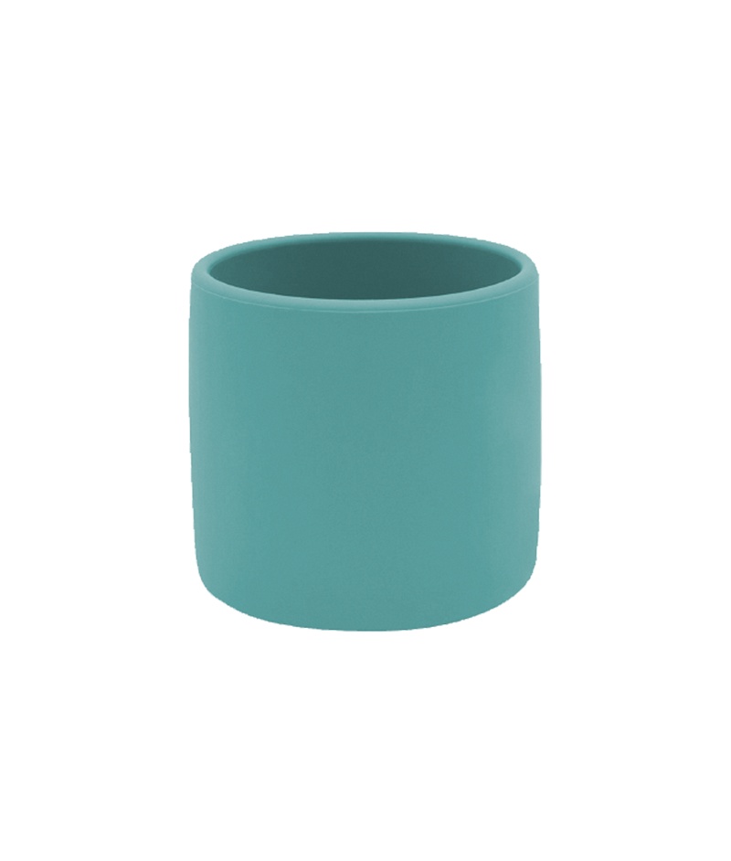 Pahar Minikoioi, 100% Premium Silicone, Mini Cup â€“ Aqua Green