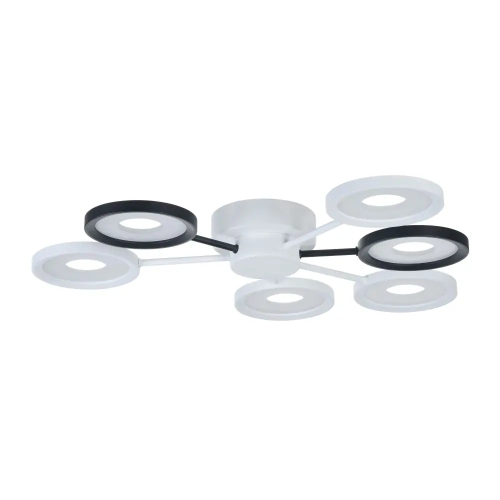 Plafoniera LED Aprilia, 72W, 4000-4500K, alb-negru
