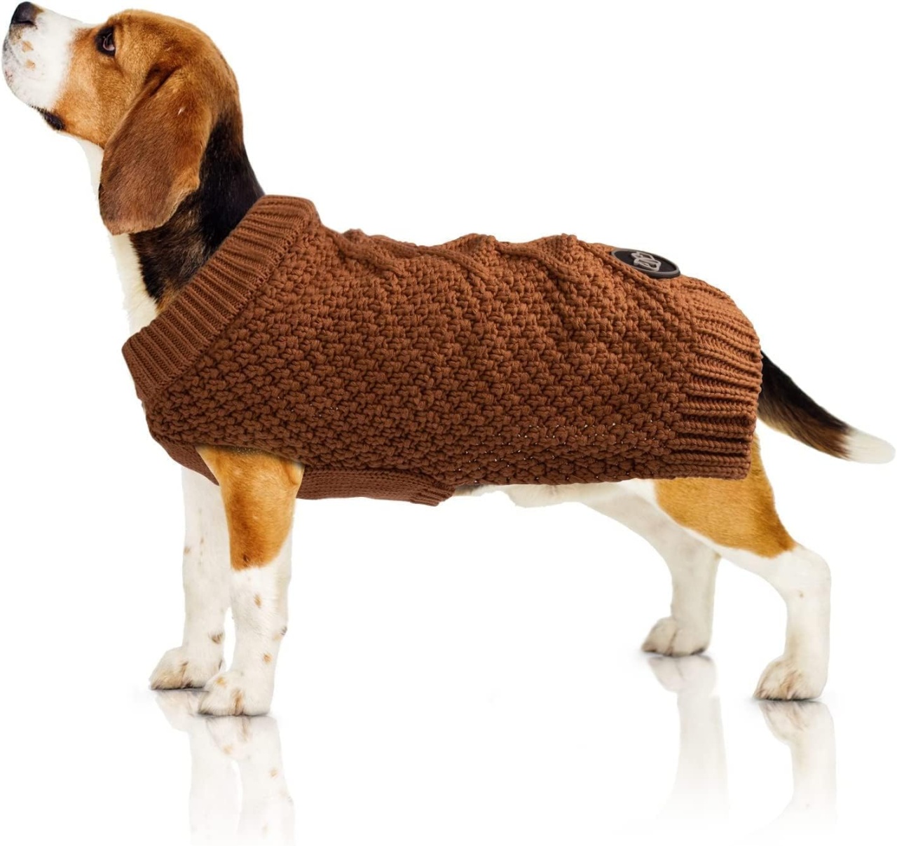 Pulover pentru caine Bella & Balu, bumbac, maro, marimea XS