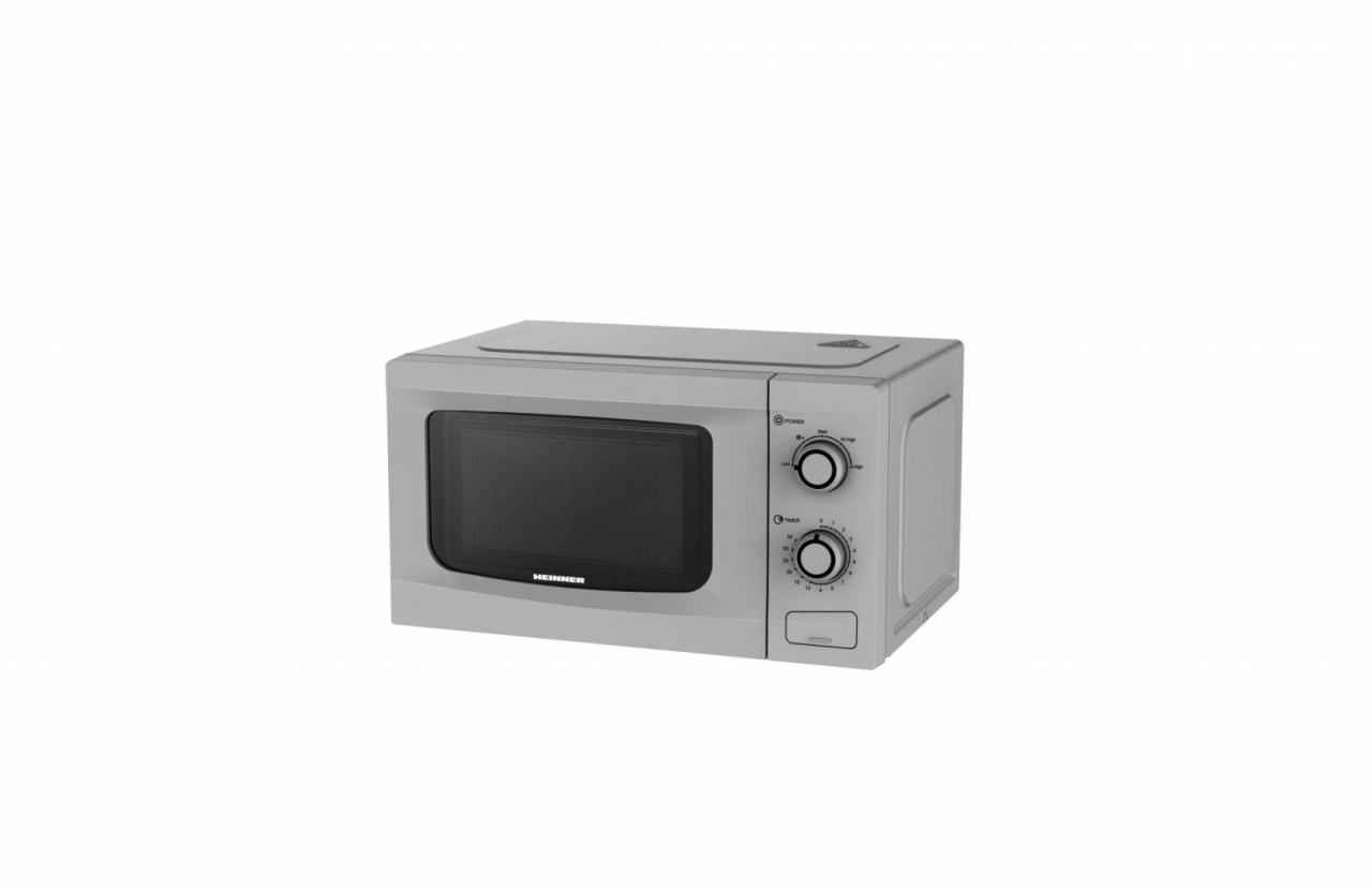 RESIGILAT – CUPTOR CU MICROUNDE HEINNER HMW-M2035SL, Capacitate 20L, Putere 700W, Argintiu