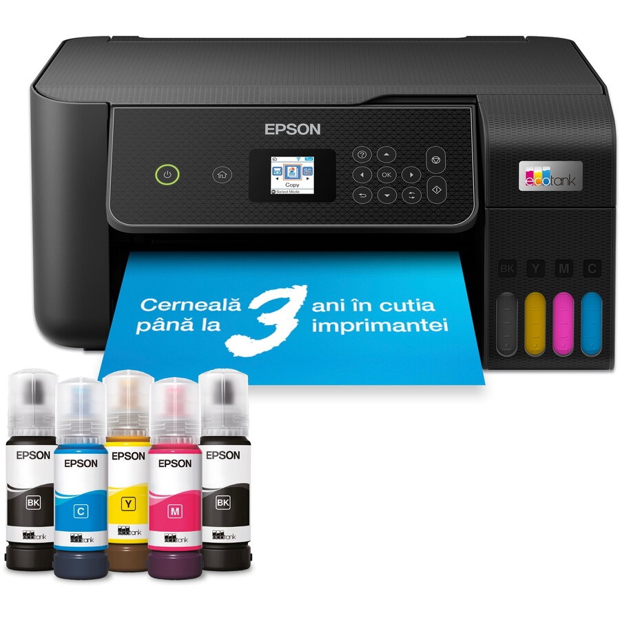 RESIGILAT Multifunctional Epson EcoTank L3280, A4, Color, 10 ppm, USB, Wireless, Negru