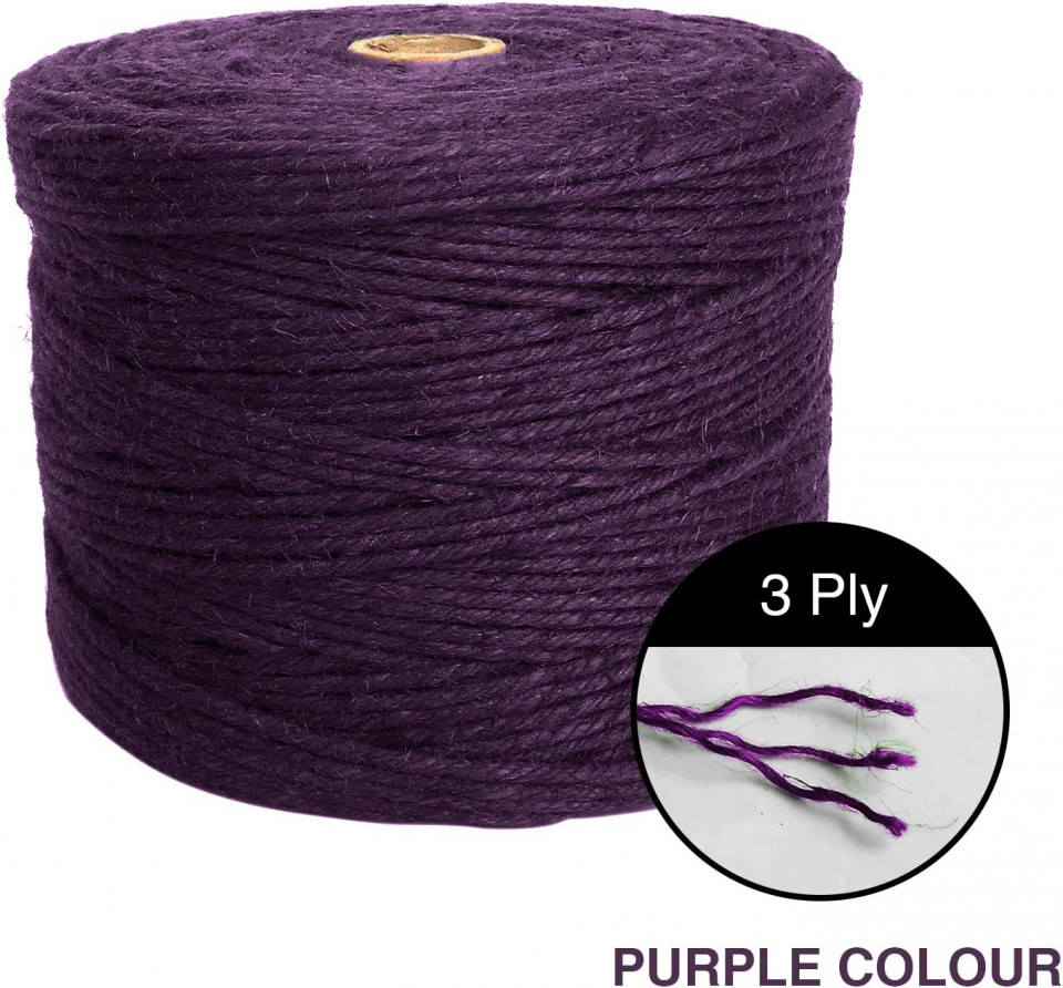 Rola de snur ANSIO, iuta, purpuriu, 304 m 304 imagine noua