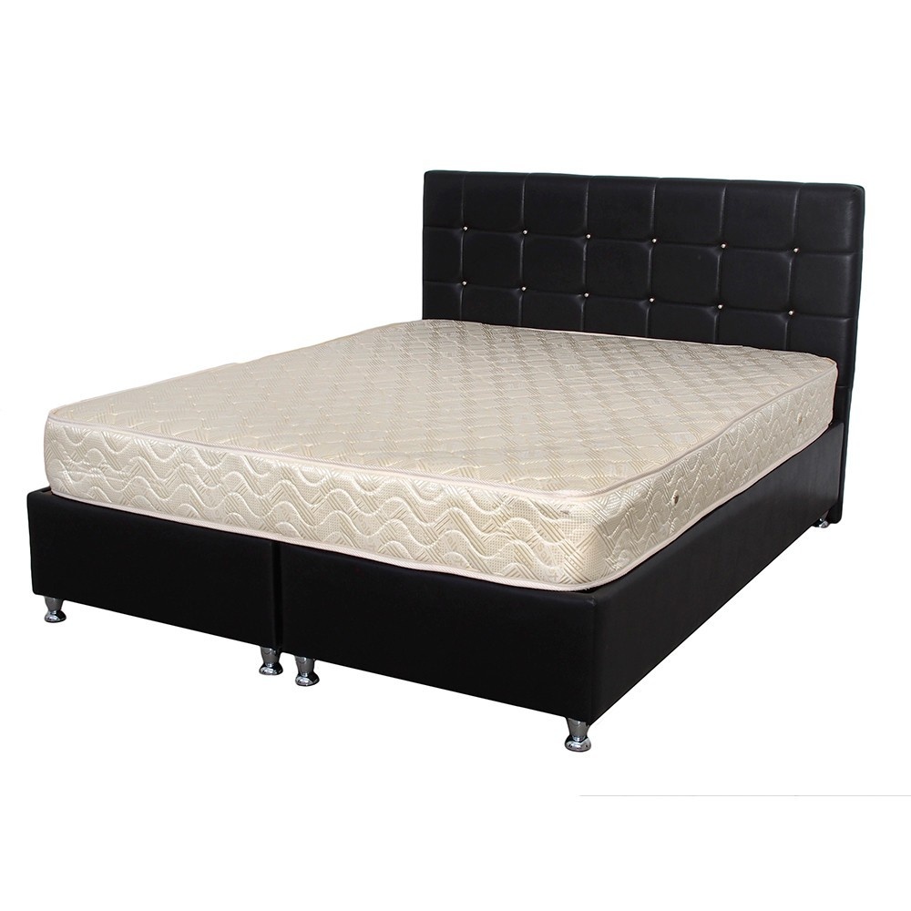 Saltea superortopedica SOFIA Saltex, 130x190x20 cm, plasa de arcuri tip bonnel, fata vara-iarna, fermitate medie