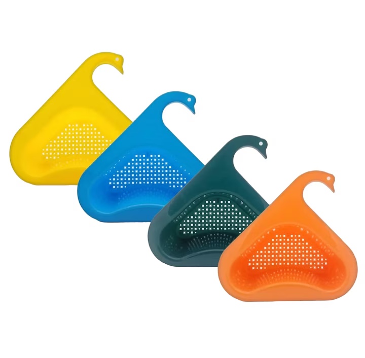 Set 4 cosuri de scurgere pentru chiuveta Gqtzgzz, polipropilena, multicolor, 23 x 26 x 8 cm
