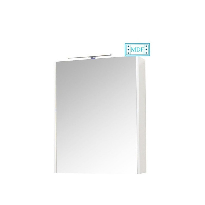 Set Baza, lavoar baie GN0541 cu sertare si oglinda GN5011 - 60 cm alb
