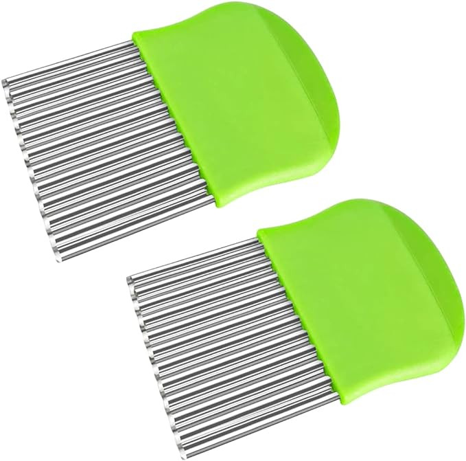 Set de 2 feliatoare de legume Hilloly, otel inoxidabil, verde, 14 x 9.5 cm
