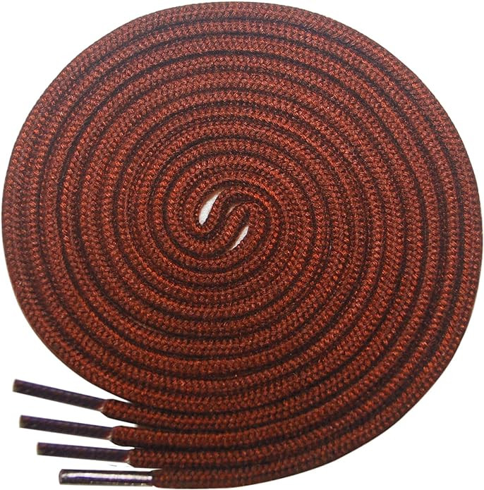 Set de 2 perechi de sireturi pentru pantofi Lorpops, maro, poliester, 80 cm x 2,4 mm