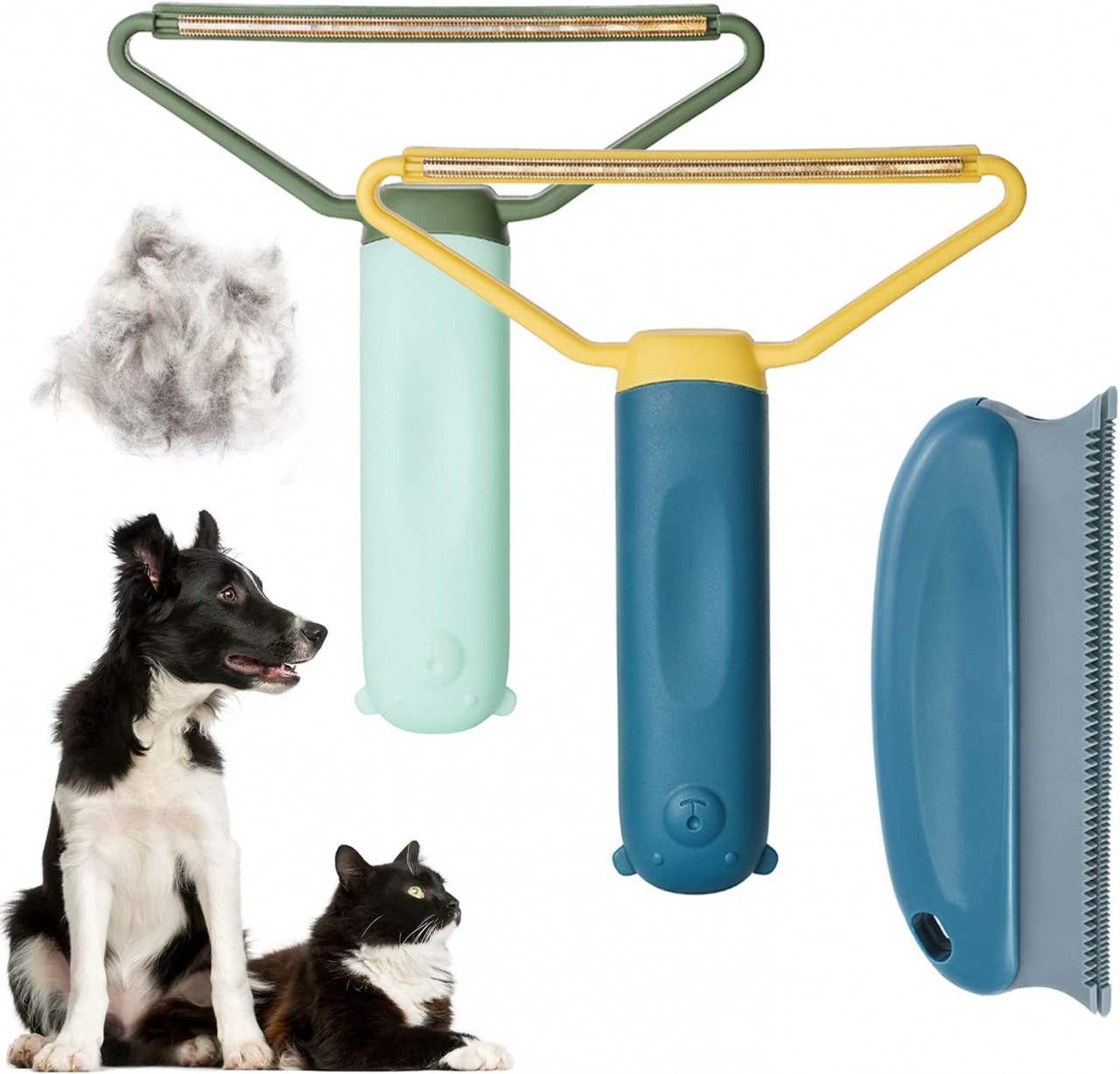 Set de 3 dispozitive pentru indepartarea scamelor Cevikno, plastic/metal, multicolor, 13,5 x 15,5 cm / 15 x 6 cm
