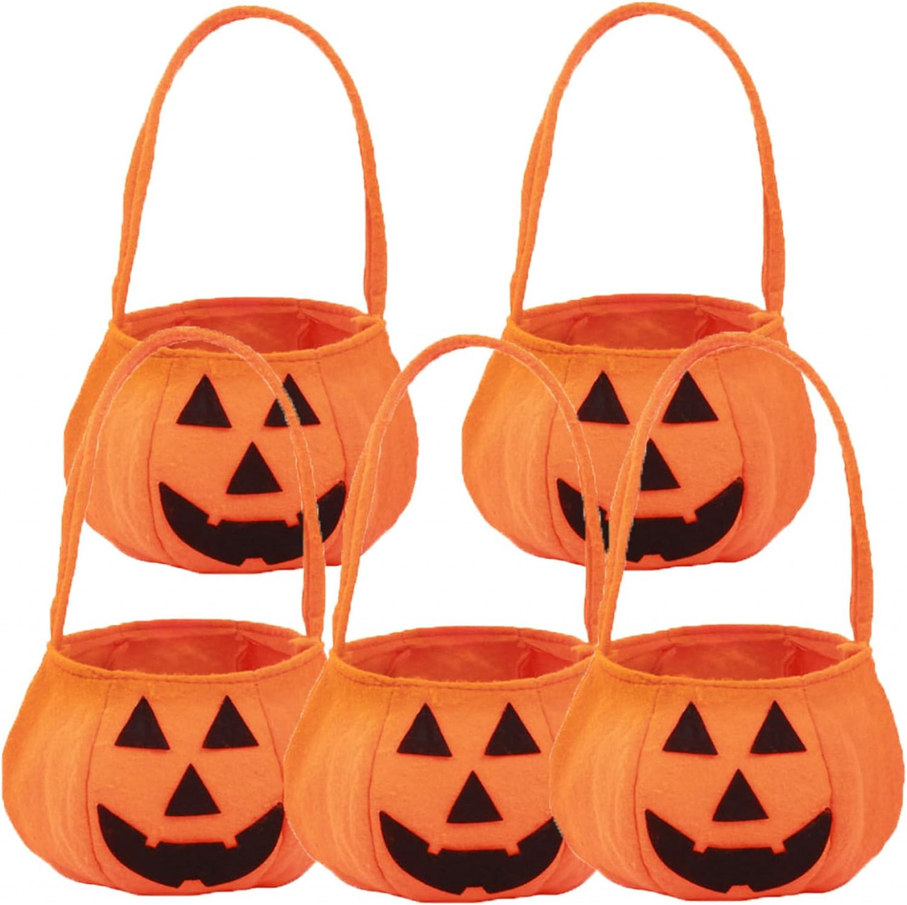 Set de 5 gentute pentru Halloween Lxgkrel, textil, portocaliu/negru, 20 x 13 x 15 cm