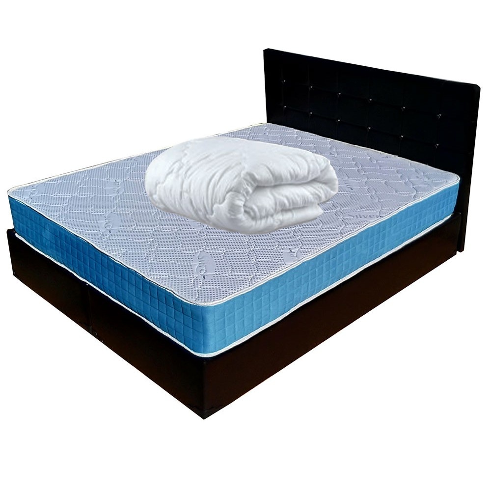 Set Saltea PARIS Memory Foam Silvercare plus Pilota microfibra iarna 180x200, 160x200x23