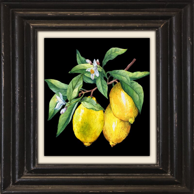 Tablou Lemons, panza, 40 x 40 cm