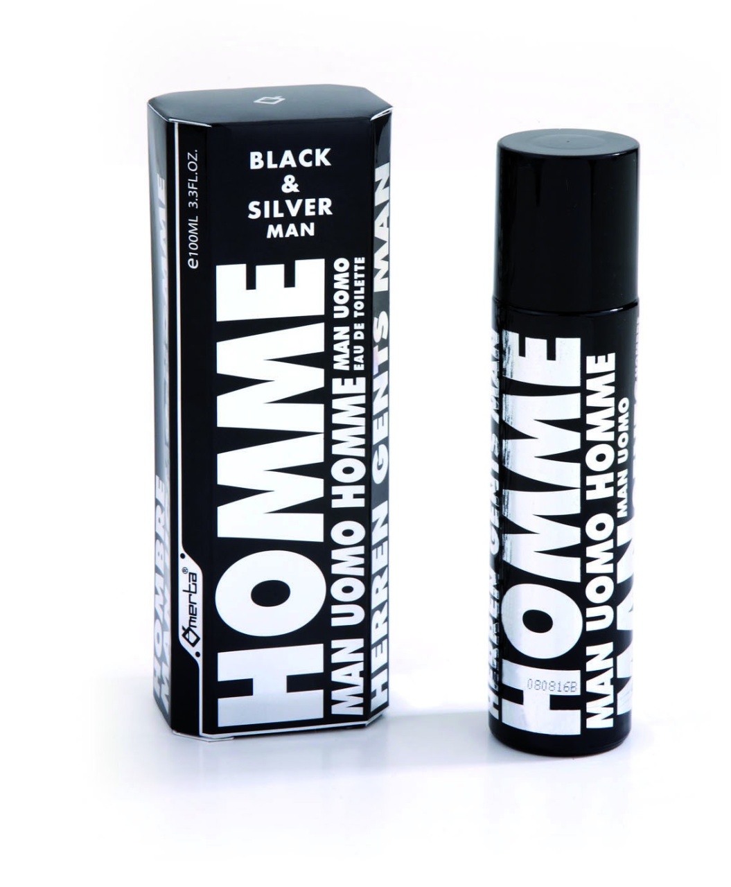 Apa de toaleta Omerta, Black & Silver Man, 100ml