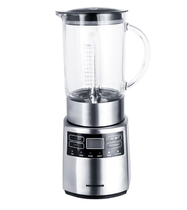 Blender Heinner Master Collection HBL-1000XMC, RESIGILAT, 1 AN GARANTIE, 1000 W, 1.5 l, 6 programe, functie Pulse, Negru/Argintiu