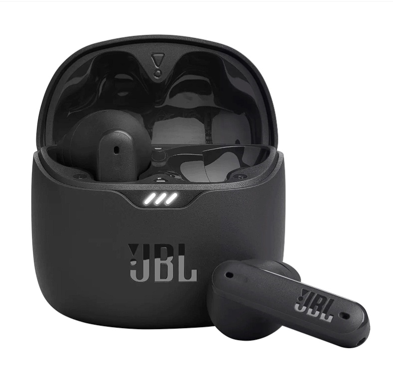 Casti audio in ear JBL Tune Flex, True Wireless, Bluetooth, Active Noise Cancelling, IPX4, JBL Sound Fit, Negru, Resigilat, Grad A