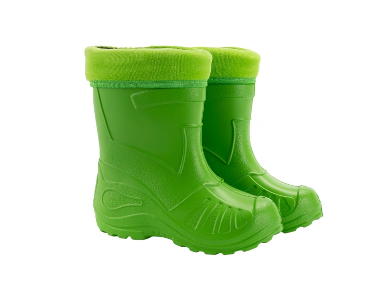 Cizme copii Kolmax super usoare EVA liner fleece detasabil marime 23 Verde