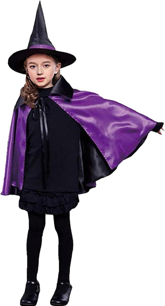 Costum pentru Halloween A-Szcxtop, textil, negru/violet, 70 x 50 cm