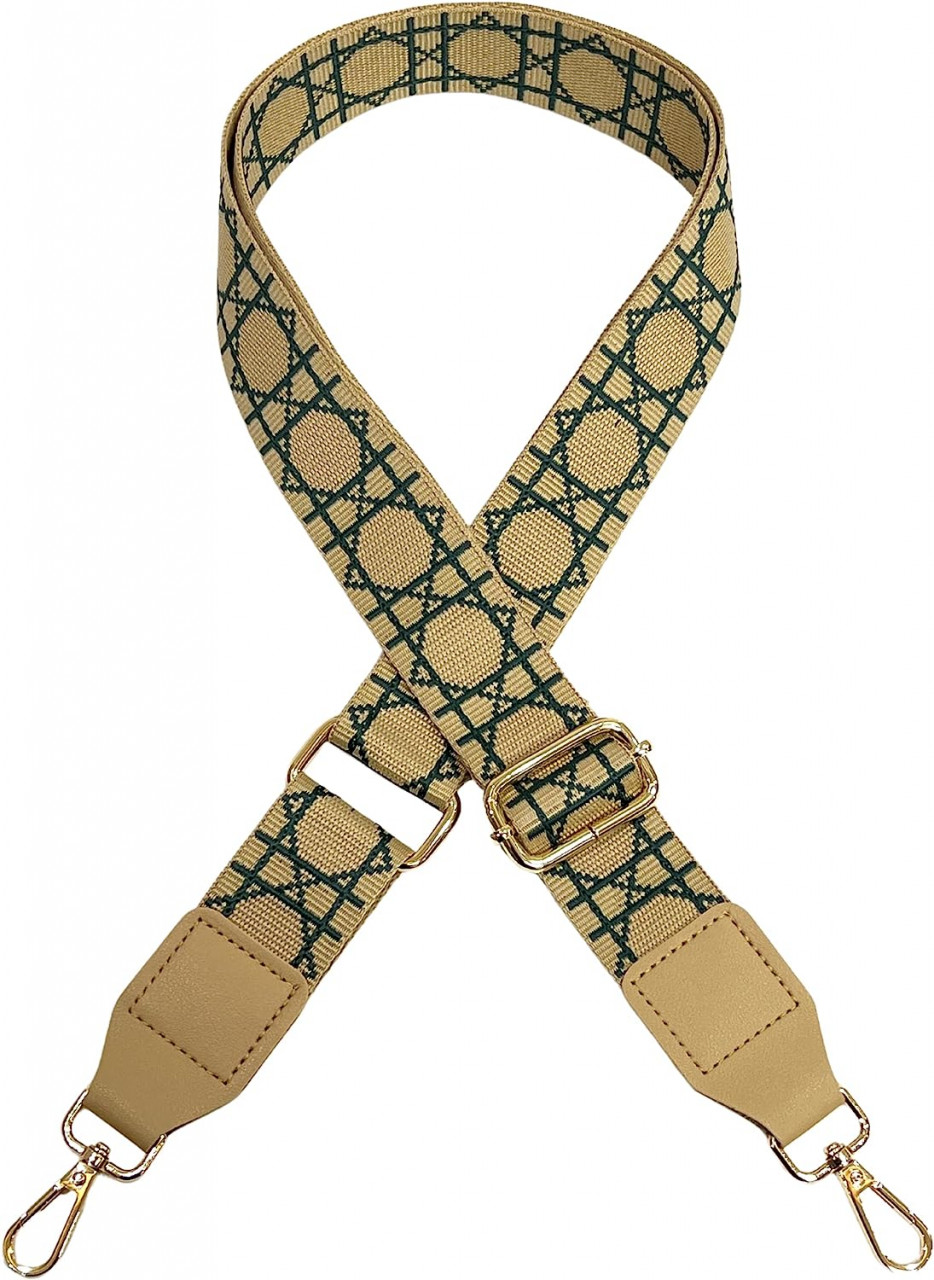 Curea de inlocuire pentru geanta de umar Mikeamao, nailon/metal, kaki, 75-135 cm
