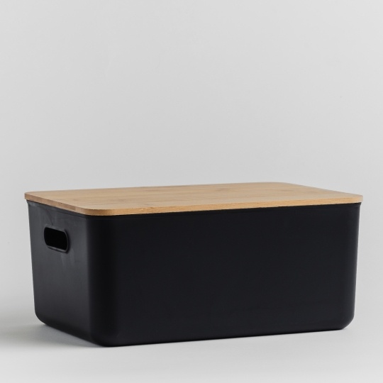 Cutie depozitare cu capac 26x36 cm BINITA black