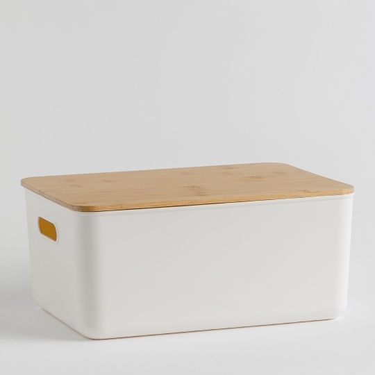 Cutie depozitare cu capac 26x36 cm BINITA white