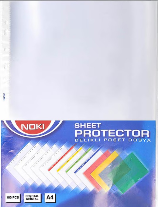 Folie protectie Noki, A4, cristal, 45 microni, 100 buc/set, Resigilat, Grad A