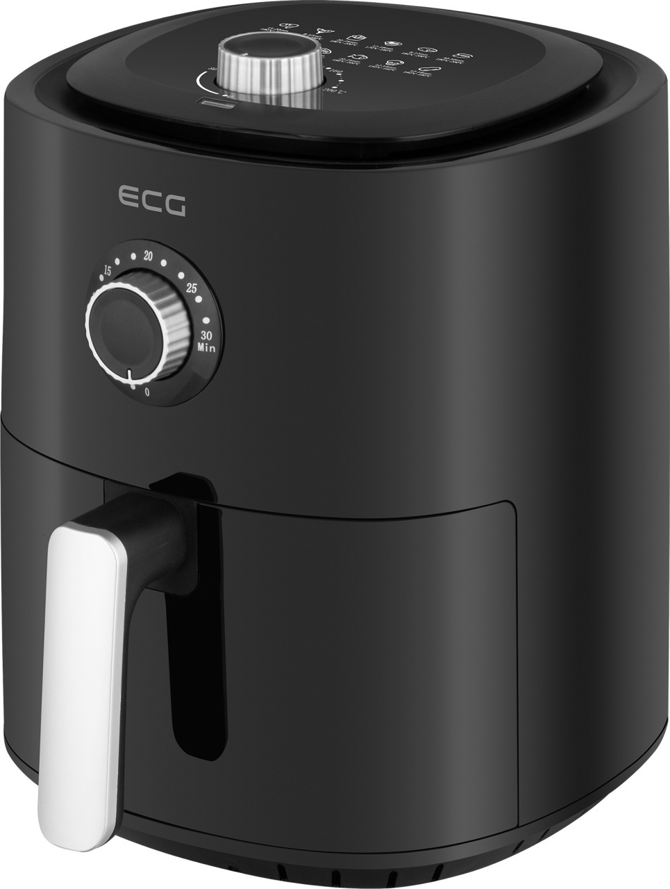 Friteuza cu aer fierbinte ECG AF 4000 Simply Fry, 3.8 litri, 1300 W, 12 programe, control temperatura 80-200°C