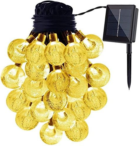 Instalatie solara cu 50 LED-uri CHINS, policlorura, alb cald, 9.5 m