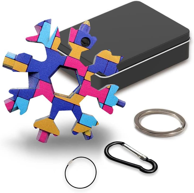Instrument multifunctional pentru bricolaj 18 in 1 Anyingkai, metal, multicolor, 6 x 6 cm
