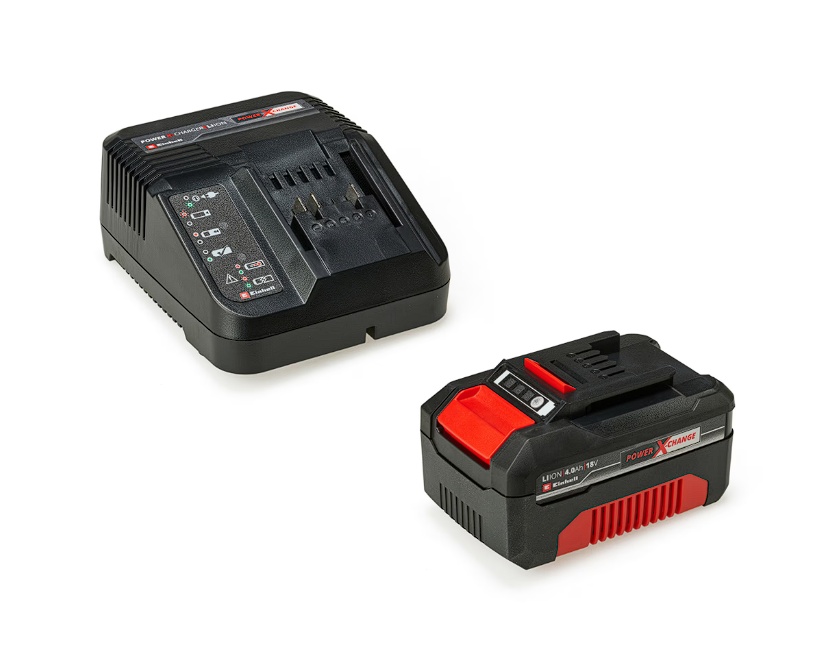 Kit acumulator si incarcator Einhell PXC 4512042, 18 V, 4.0 Ah, putere maxima 900 W, Resigilat, Grad A