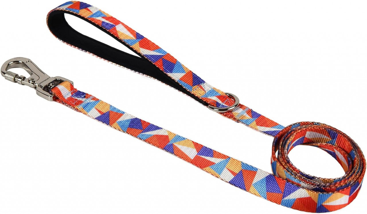 Lesa pentru caini cu încuietoare de siguranță 360°ASTORPET, poliester/metal, multicolor, 1,5 m, marimea L