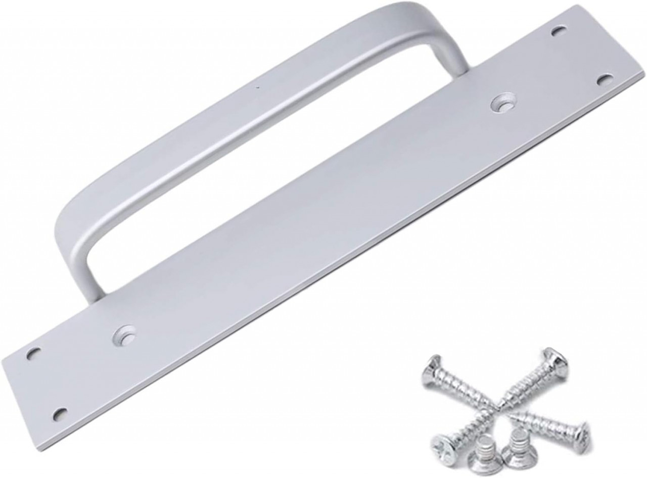 Maner pentru mobilier Bojiesss, otel inoxidabil, argintiu, 20 x 4 cm
