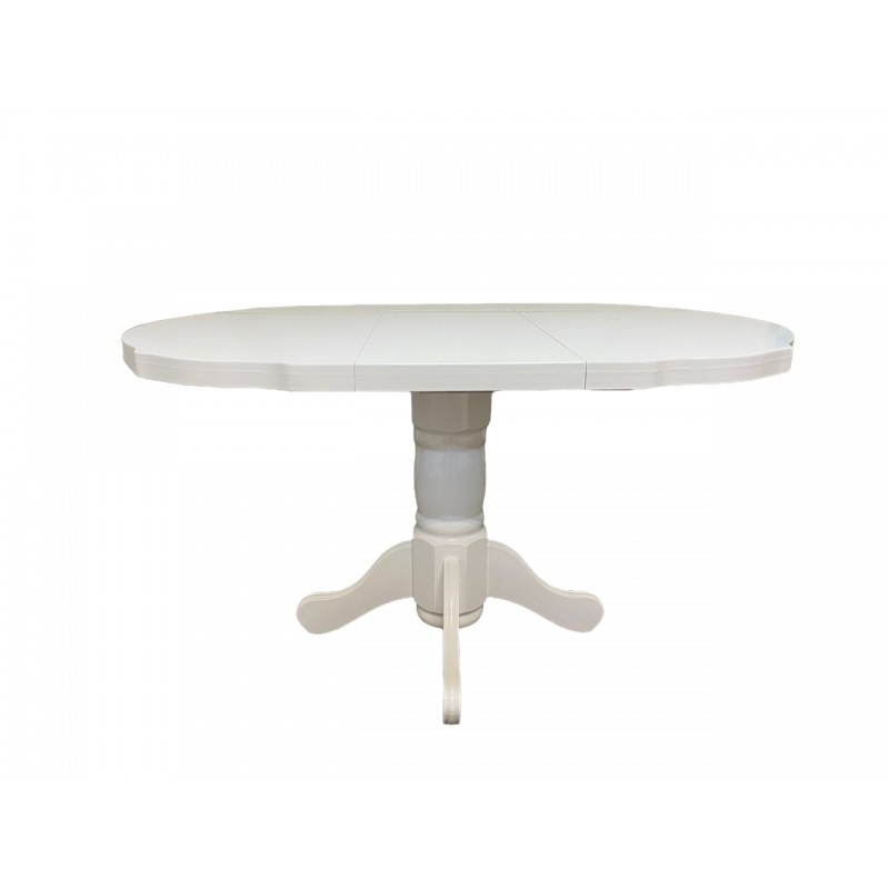 Masa extensibila living SB Fan alba, 74x99x100/133.5 cm