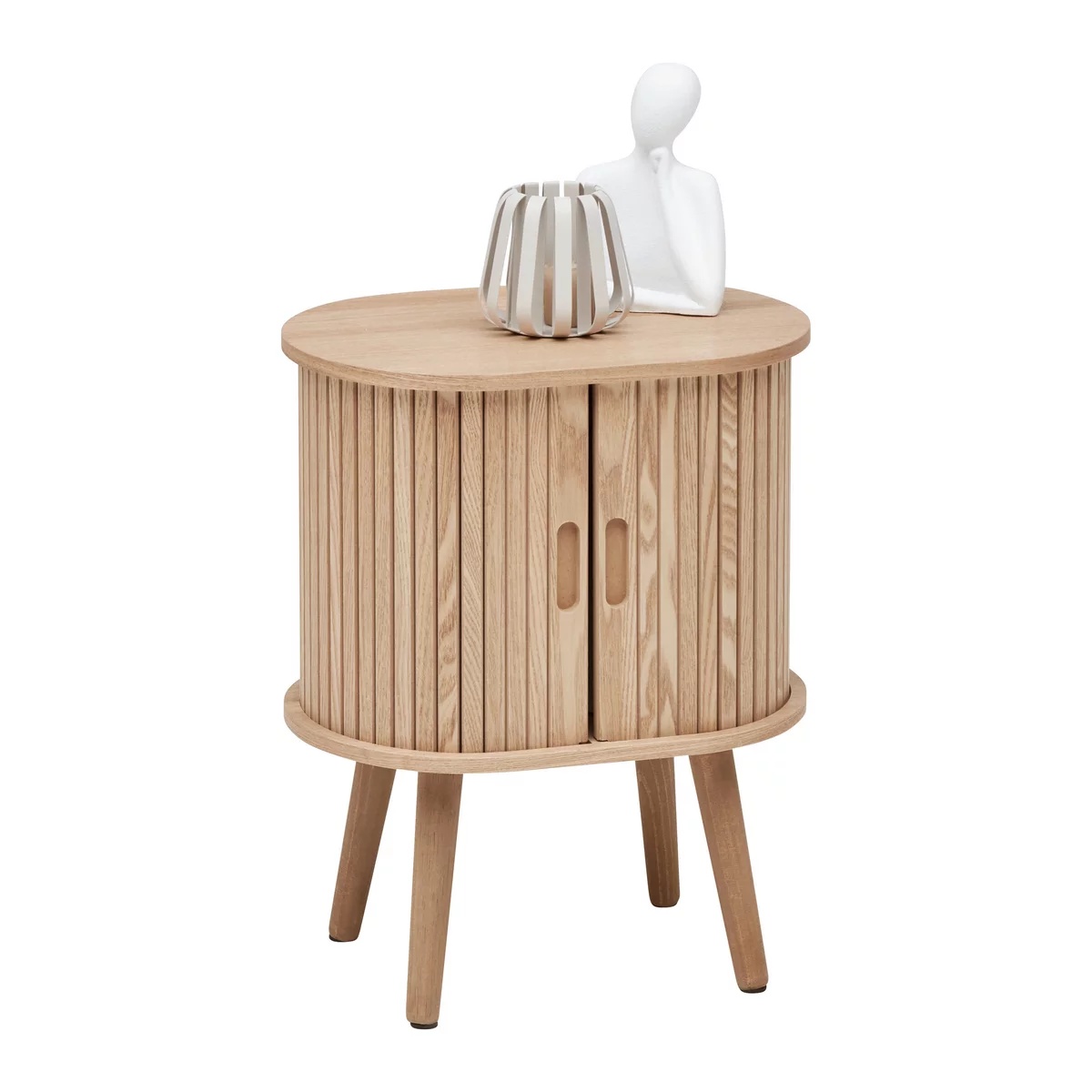 Masă laterală Skandy culori naturale, 40/50/30 cm