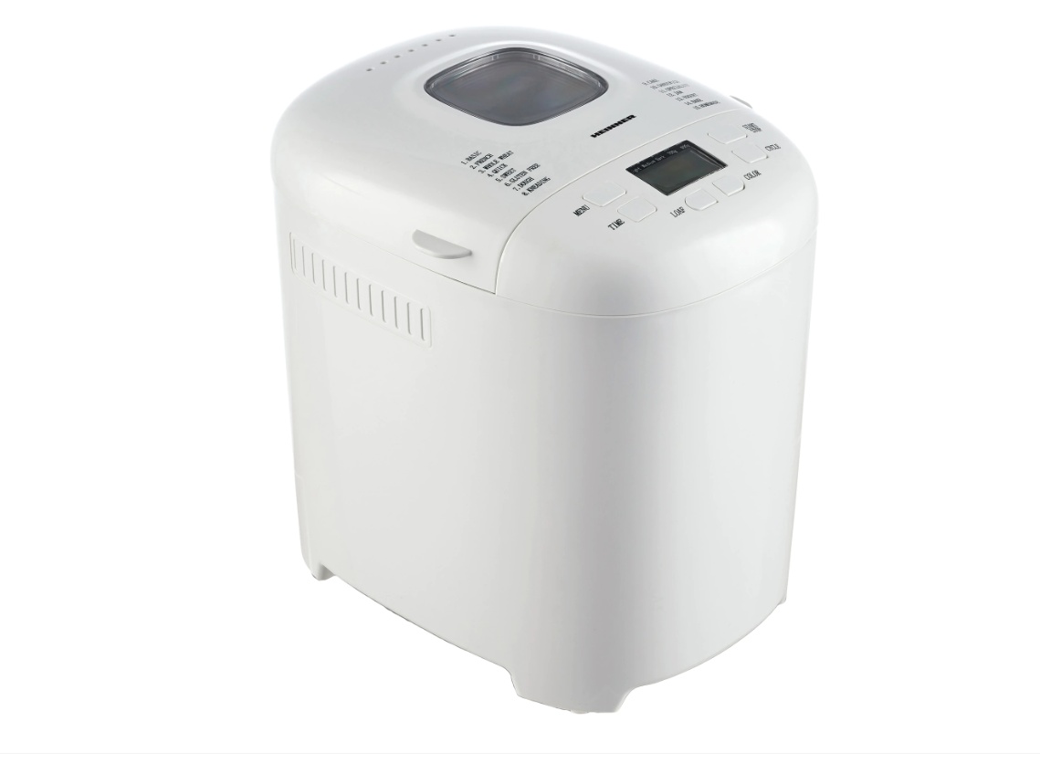 Masina de paine Heinner PastryChef 550 HBM-915WH, 550W, capacitate 700-900g, 15 programe, Alb, RESIGILAT, 1 AN GARANTIE